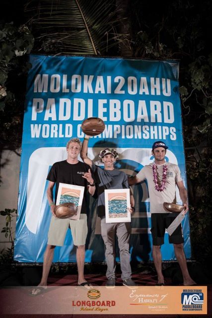 Podium SUP men Molokai2Oahu 2017