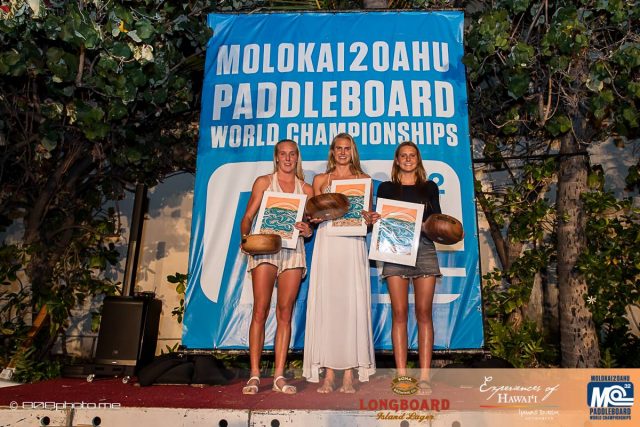 Podium chicas prone Molokai2Oahu 2017