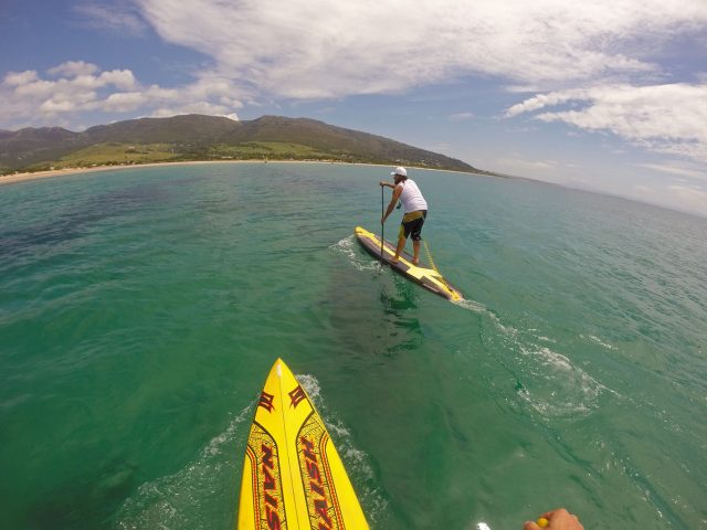 Remando en Valdevaqueros. SUPer Tarifa