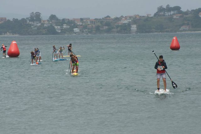 Juniors dándolo todo. Campeonato de España SUP&Paddleboard Invierno 2017