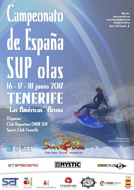 Poster DEFINITIVO Información del Campeonato de España de Sup Olas 2017 