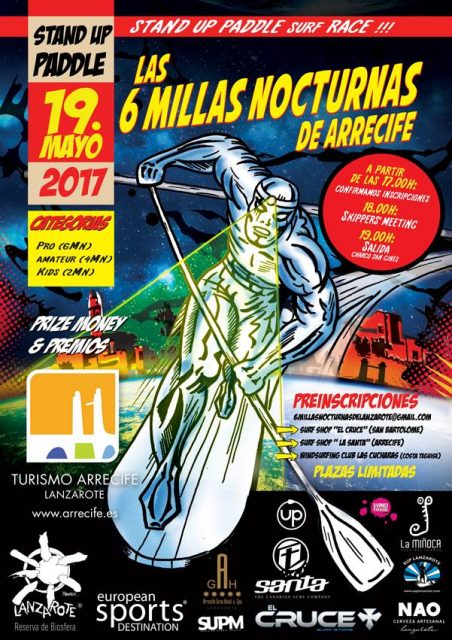 Cartel del 6 Millas Nocturnas de Arrecife