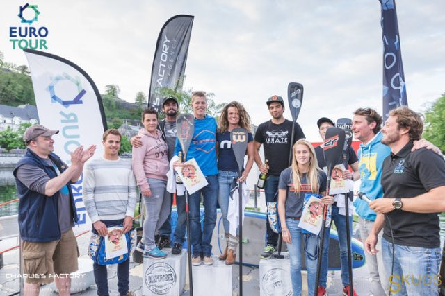 Pódium del Happy Summer Namur SUP Race