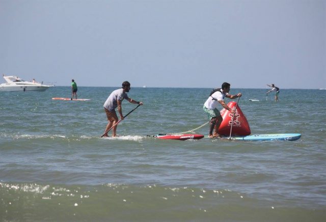 giros boya Discover Huelva SUP Festival