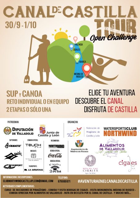 Canal de Castilla Tour. Cartel