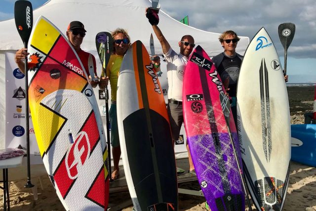 Podum SUP Surfing. Onexe Fuerteventura SUP Challenge