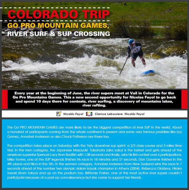 Colorado SUP Trip. English version cover