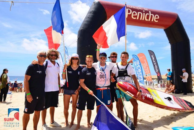 Team Federación Francesa de Surf en Peniche