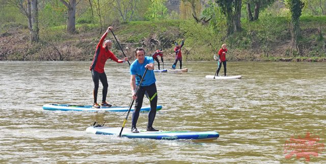 Día de sol y buen clima. SPS Sella SUP River 2018