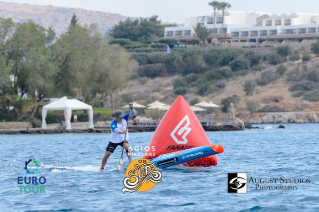 Michael Booth in Agios Nikolaos on SUP