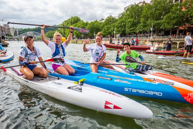 Gran trabajo de todas las chicas. Bilbao World SUP Challenge