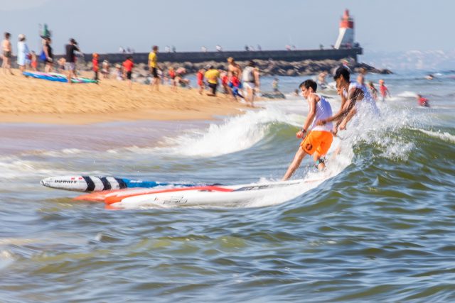 Olas de la Beach Race. Hossegor Paddle Games 2018