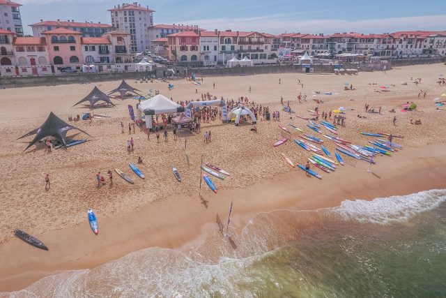 Imagen aerea. Hossegor Paddle Games 2018