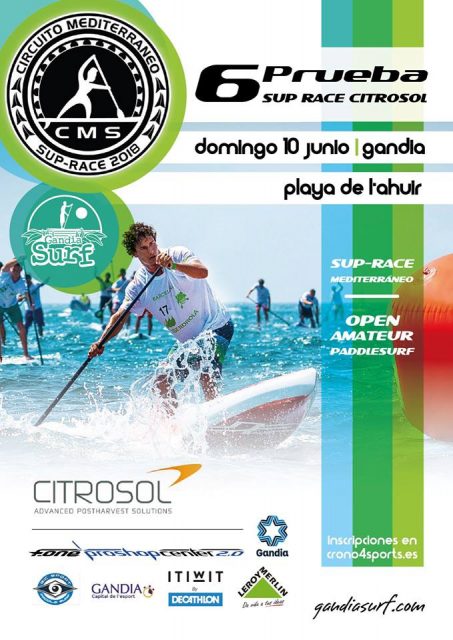 Cartel Información del Gandia SUP Race Citrosol