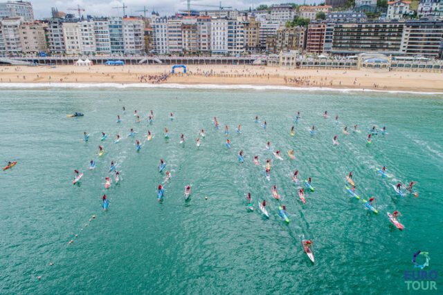 Salida categoría Elite. San Sebastian Paddle Tour