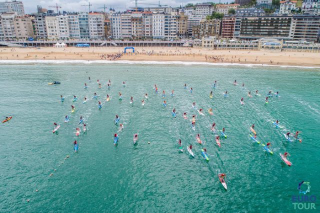 Salida categoría Elite. San Sebastian Paddle Tour