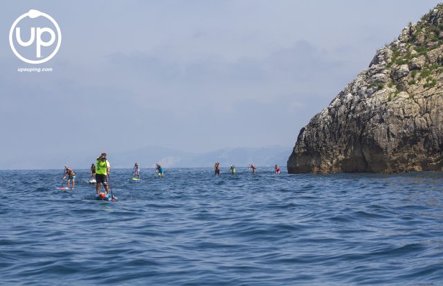 Recorrido en el mar. Santa Katalina SUP Txallenge