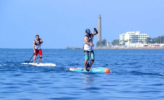 Edu y Stano en el Maspalomas Pro Race 2018