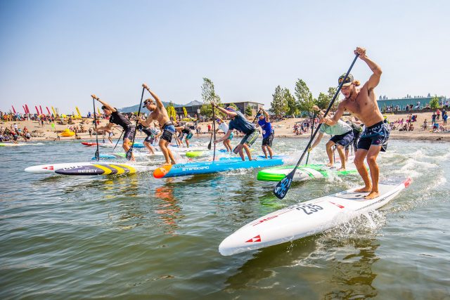 Salida masculina del Domingo. Gorge Paddle Challenge 2018