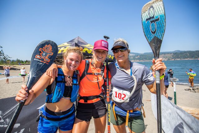 Pódium femenino. Gorge Paddle Challenge 2018