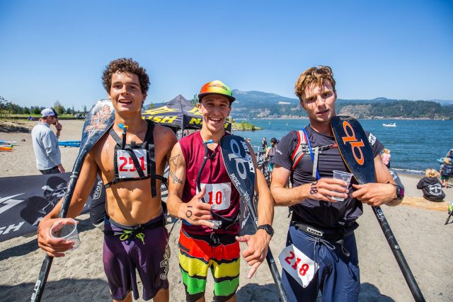 Pódium masculino. Gorge Paddle Challenge 2018