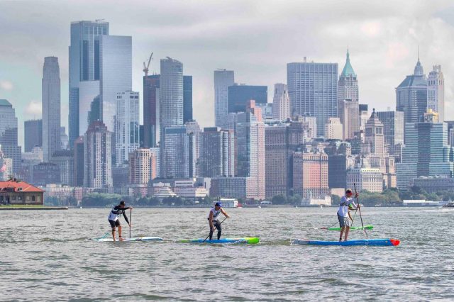 Carrera muy reñida del New York SUP Open