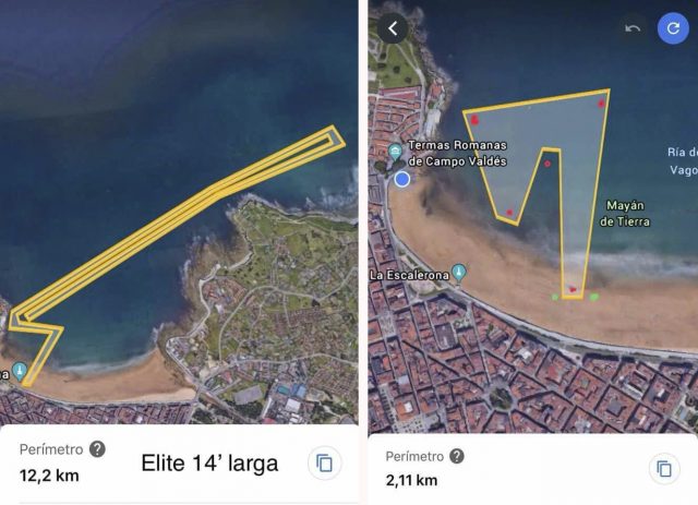 Recorridos SUP Race Villa de Gijón