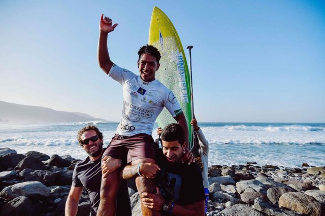 Poenaiki ganador del Pro-am Gran Canaria. SUP Surf APP World Tour 2018