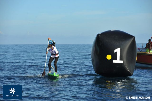 Olivia en Air Tahiti Nui Royal Paddle Race