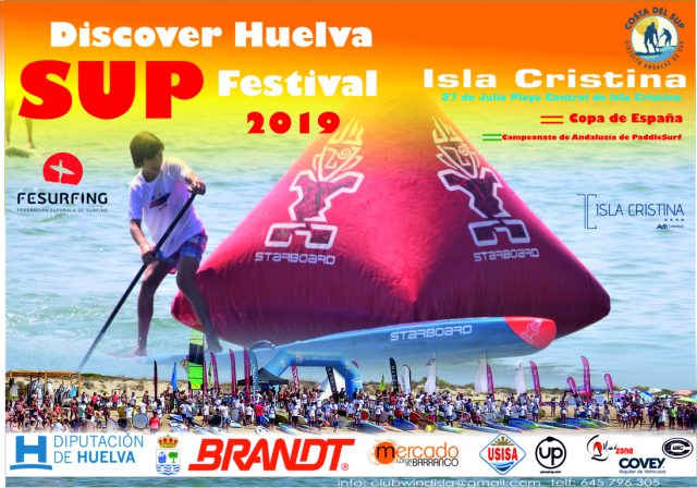 Cartel Discover Huelva SUP Festival 2019