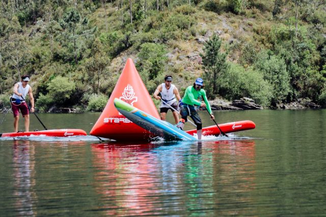 Mucha acción durante todo el recorrido del WaterWayRace SUP