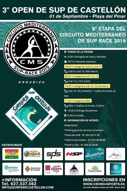 Cartel 3º Open de SUP de Castellón