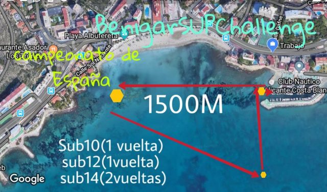 Recorrido SUB 10, SUB12 y SUB 14 Benigar SUP Challenge 2019