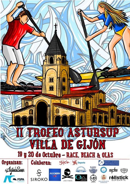 Cartel II Trofeo AsturSUP Villa de Gijón