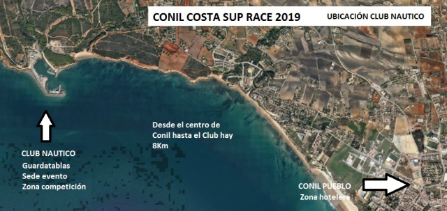 Ubicación Conil SUP Race