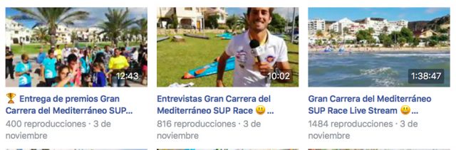 Vídeos de Up Suping durane la Gran Carrera del Mediterráneo SUP Race