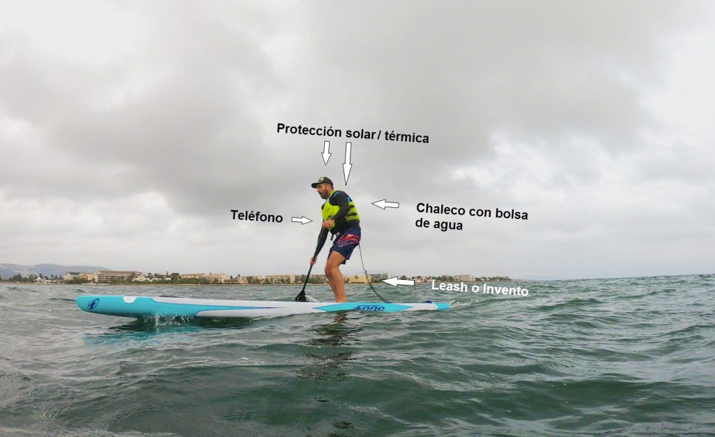 Elementos importantes para llevar en el agua. Club Surf Dénia . Paddle Surf