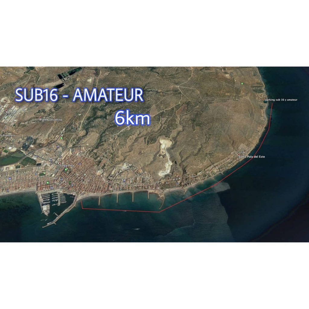 Recorrido SUB16 y Amateur Campeonato de España de SUP Race