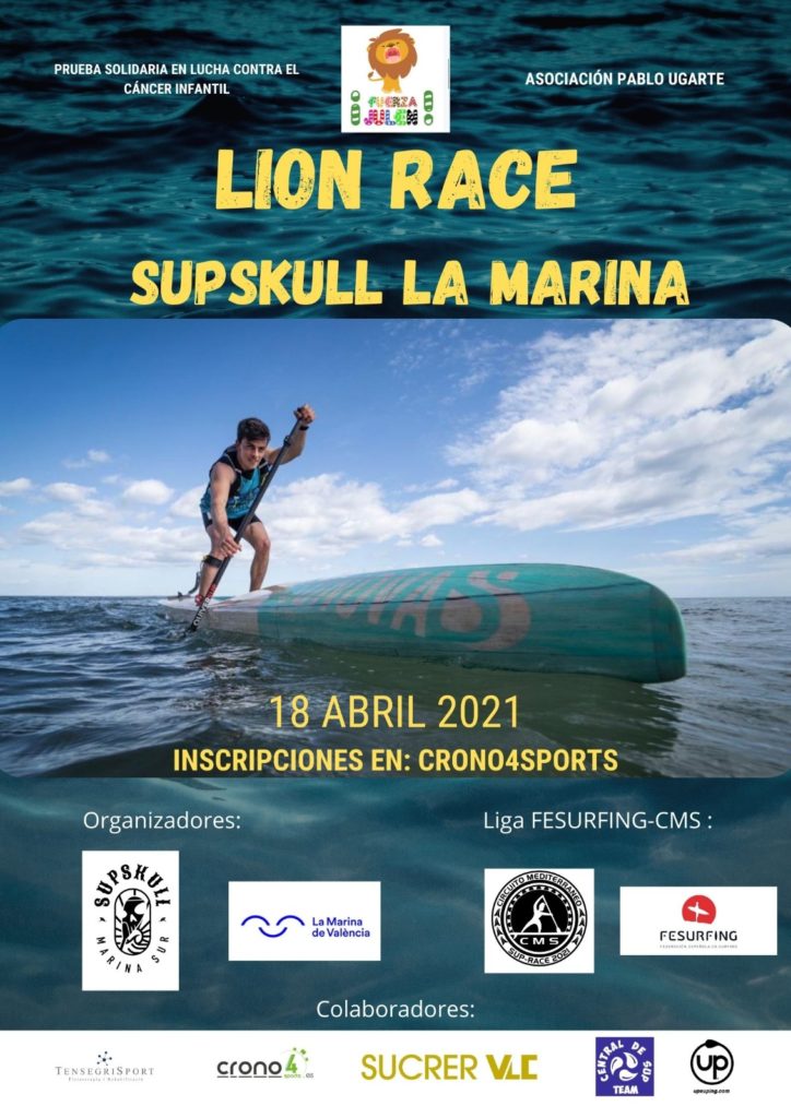 Cartel Lion Race Sup Skull  La Marina