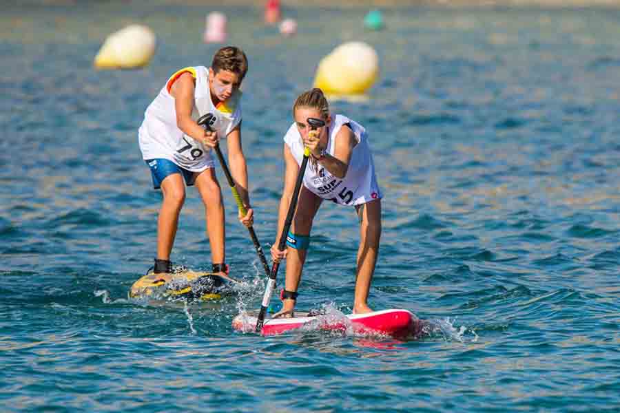 Tipo de remada. Campus SUP Race Jóvenes Promesas